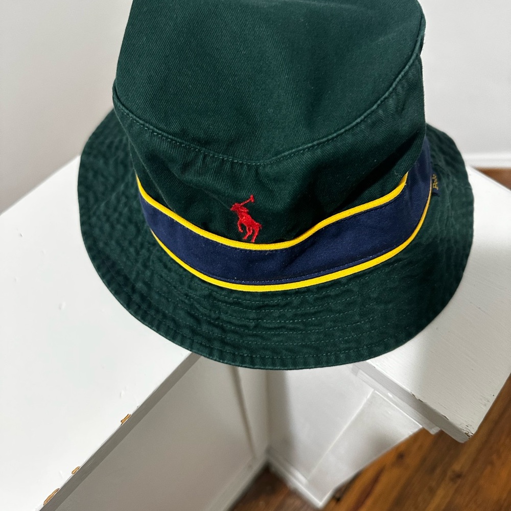 Ralph Lauren Green and Navy Bucket Hat